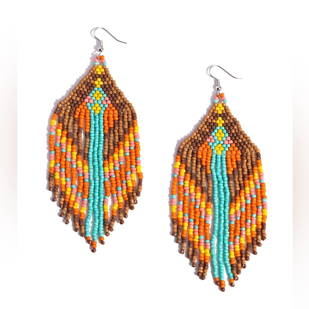 Colorful Seed Bead Earrings